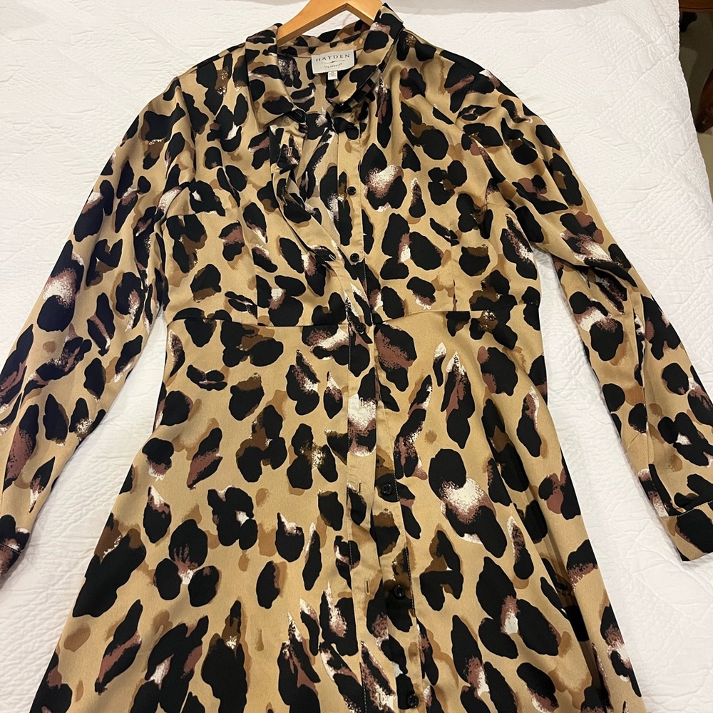 Leopard Button Down Dress